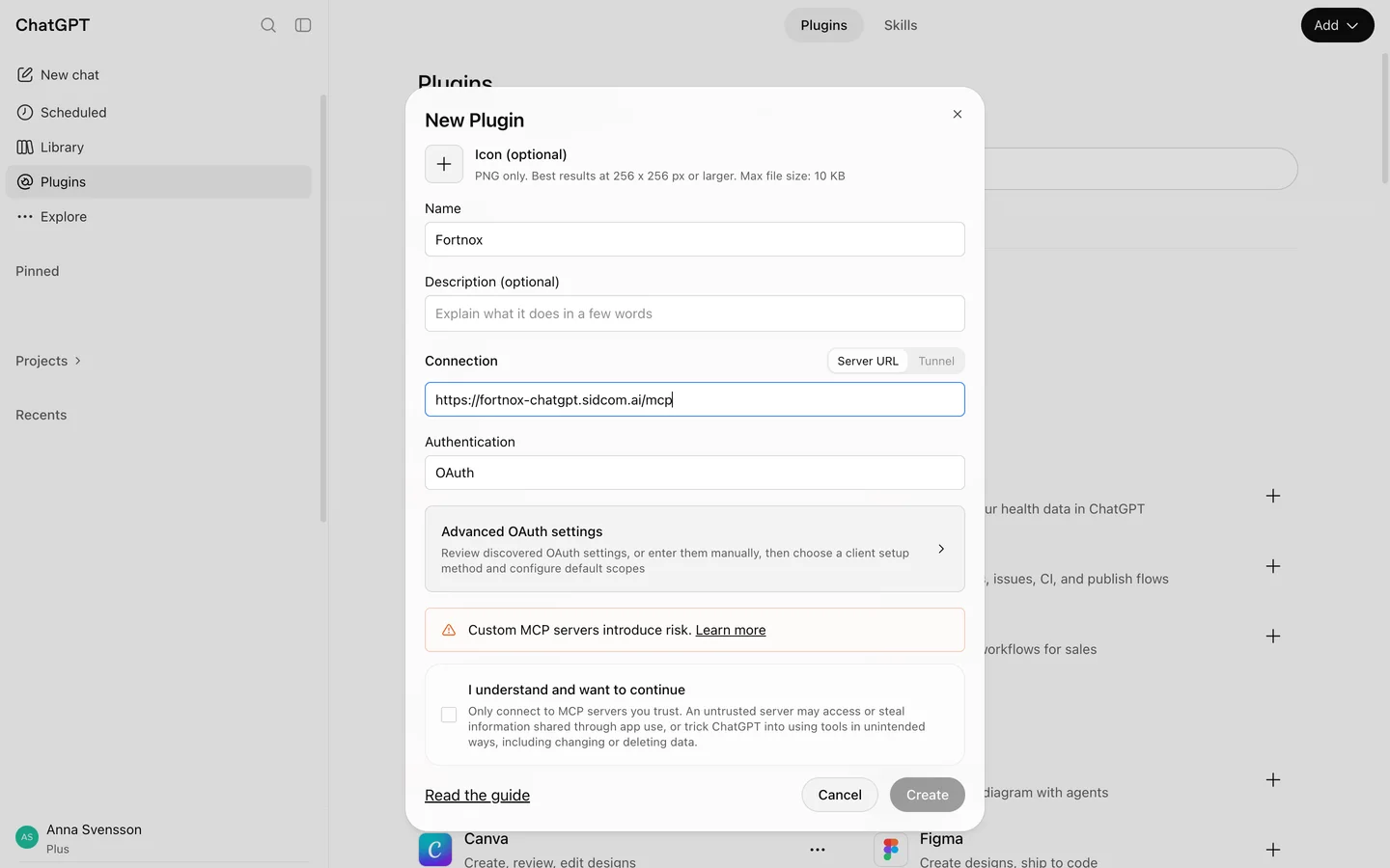 Click OAuth